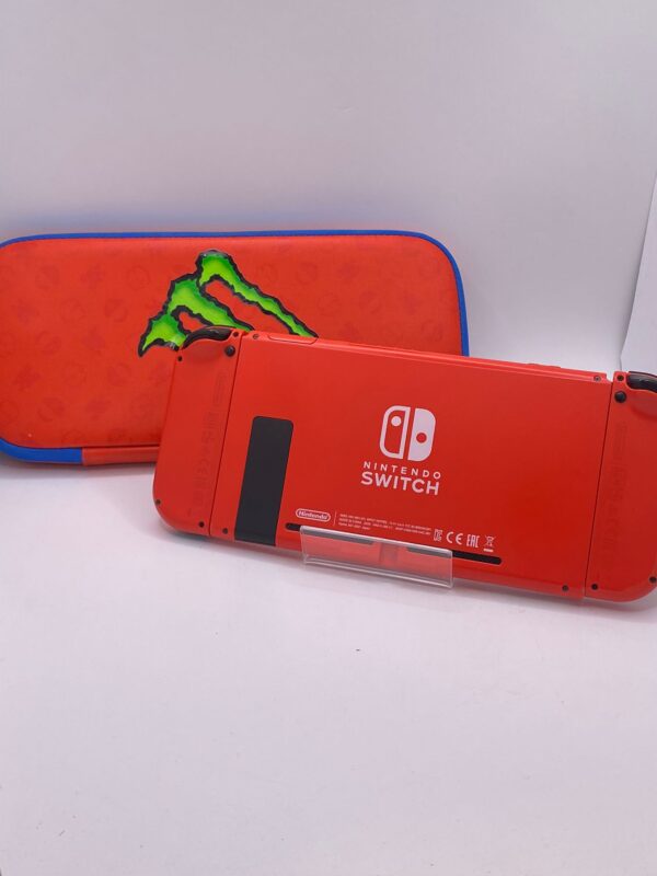 462096 6 CONSOLA NINTENDO SWITCH EDICION MARIO HAC-001 ROJO + BASE + ACC + FUNDA