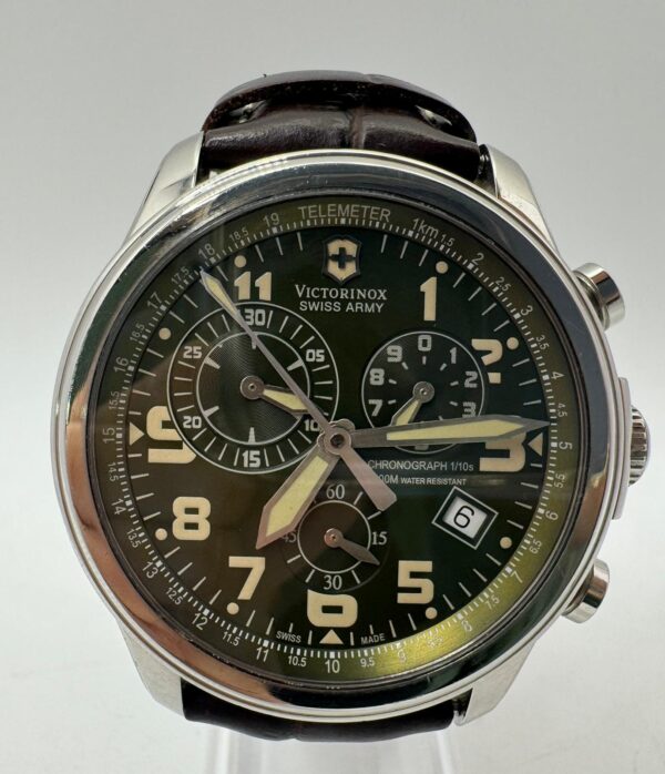 470455s 5 RELOJ VICTORINOX SWISS ARMY CHRONOGRAPH 1/10S 241287 ESFERA VERDE