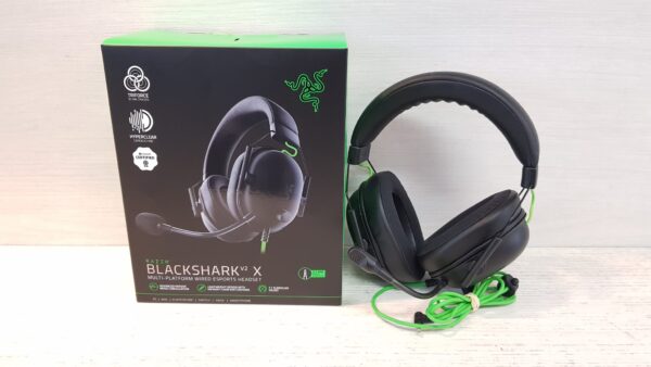 471969 2 AURICULARES GAMER CON MICROFONO RAZER BLACKSHARK V2 X + CAJA