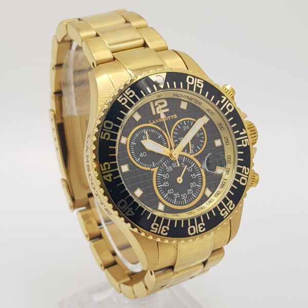 469347 1 RELOJ DE CUARZO LANCOTTE SYMBOL CRONOGRAFO DORADO