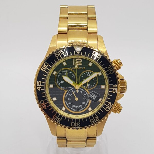 469347 5 RELOJ DE CUARZO LANCOTTE SYMBOL CRONOGRAFO DORADO