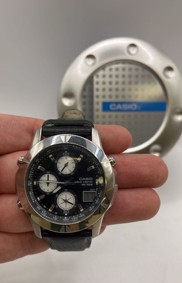 476019 6 RELOJ CASIO TACHYMETER 4723 WAVE CEPTOR + CAJA