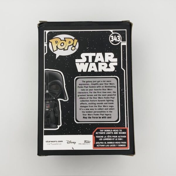 481247 6 FUNKO POP STAR WARS DARTH DAVER LIGHTS & SOUND