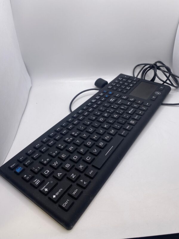 481823 4 TECLADO ENGOMADO MATE MKB-122-PNM NEGRO