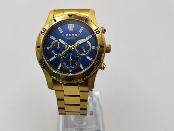 IMG 20240727 101144 zCtLPr scaled RELOJ DE CABALLERO VICEROY 401135 ORO ESFERA AZUL