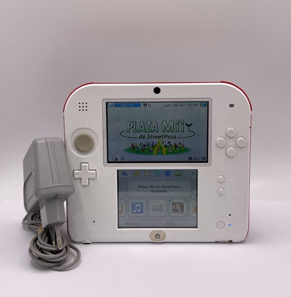 IMG 4622SAMU300724 132 scaled CONSOLA NINTENDO 2DS BLANCA Y ROJA + CARGADOR