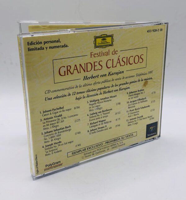 438556 3 CD VON KARAJAN FESTIVAL DE GRANDES CLASICOS