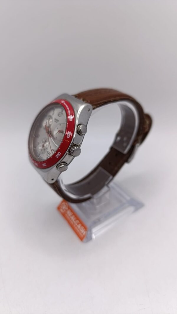 459703 3 RELOJ PULSERA SWATCH IRONY 4 JEWELS ESFERA ROJO