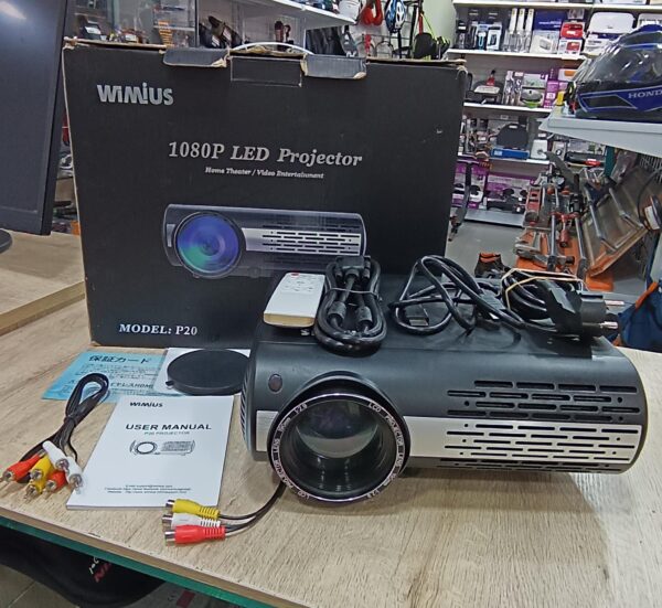 468054 1 PROYECTOR LED WIMIUS P20 + CAJA + ACCESORIOS