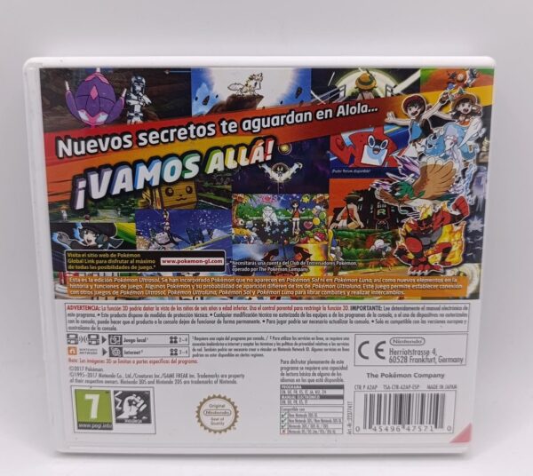 479629 2 VIDEOJUEGO 3DS POKEMON ULTRASOL