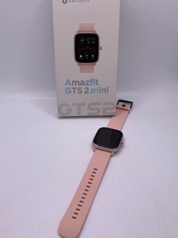 481353 4 SMARTWATCH AMAZFIT GTS 2 MINI ROSA + CARGADOR + CAJA