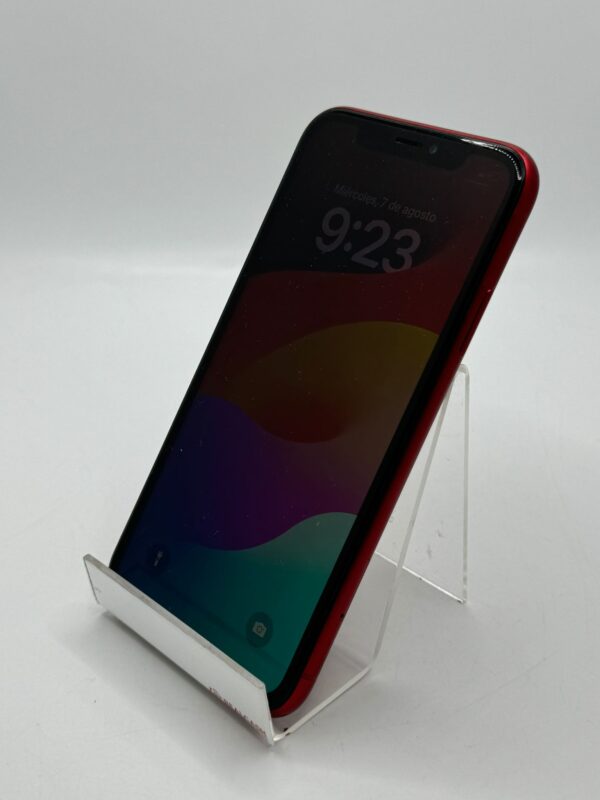 481507 4 MOVIL IPHONE XR 64GB ROJO SALUD 100% + CARGADOR + FUNDA