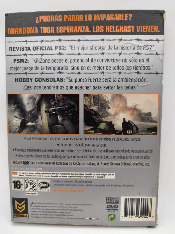 482131 4 VIDEOJUEGO PS2 KILLZONE EDICION ESPECIAL