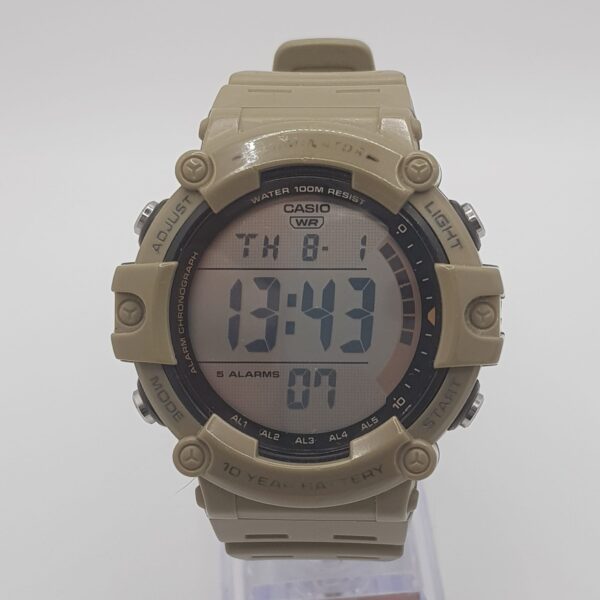 482185 4 RELOJ DIGITAL CASIO AE-15002WH 100M ESTILO G-SHOCK VERDE KAKI