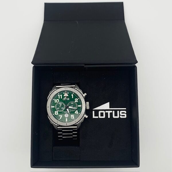 482239 1 RELOJ LOTUS CHRONOGRAPH PILOT 18705/2 CON CAJA Y ESLABONES