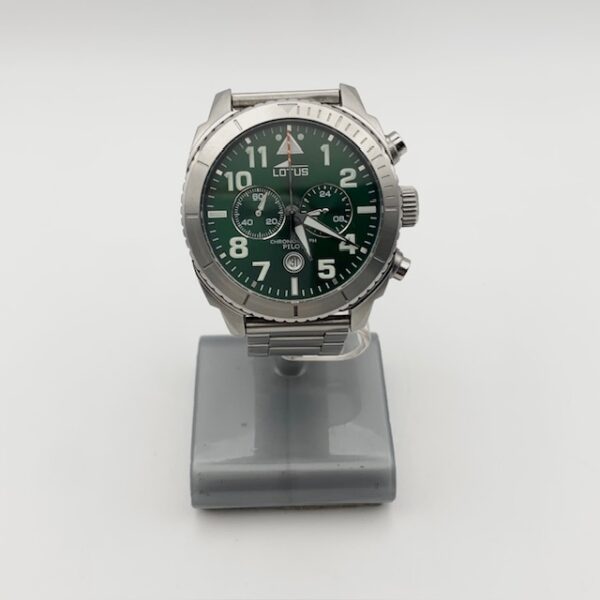 482239 5 RELOJ LOTUS CHRONOGRAPH PILOT 18705/2 CON CAJA Y ESLABONES