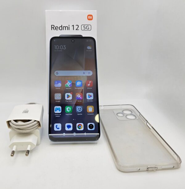 482326 5 MOVIL REDMI 12 5G 4GB/128GB + CARGADOR + CAJA