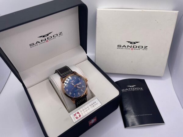 482416 4 RELOJ SUIZO SANDOZ 81421-0153 + CAJA