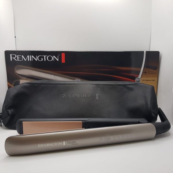 482754 5 PLANCHA DE PELO REMINGTON KERATIN THERAPY PRO S8593 + CAJA