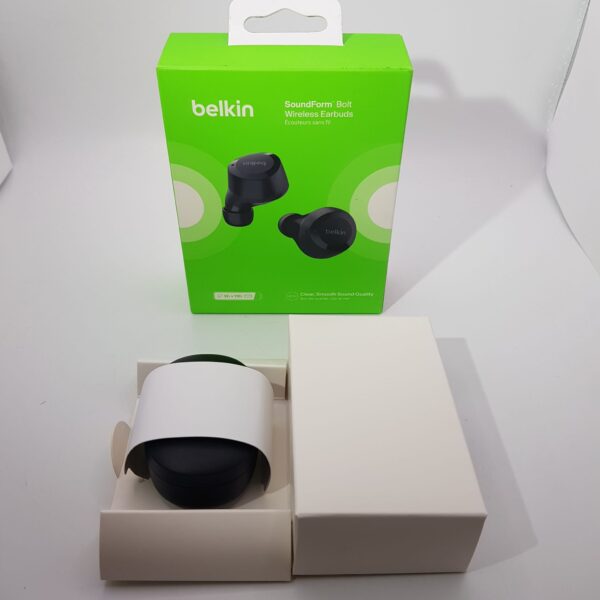 482787 5 AURICULARES INALAMBRICOS BELKIN SOUNDFORM PLAY NEGROS A ESTRENAR