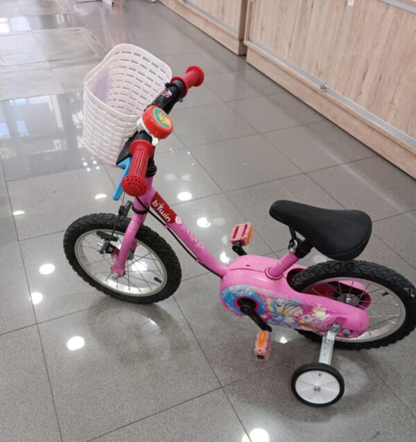 482950 3 BICICLETA INFANTIL BTWIN 14" + RUEDINES