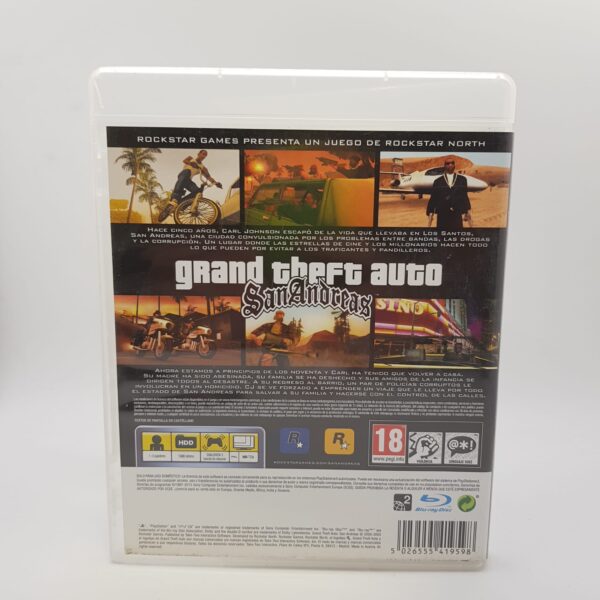 483918 3 JUEGO PS3 GRAND THEFT AUTO SAN ANDREAS