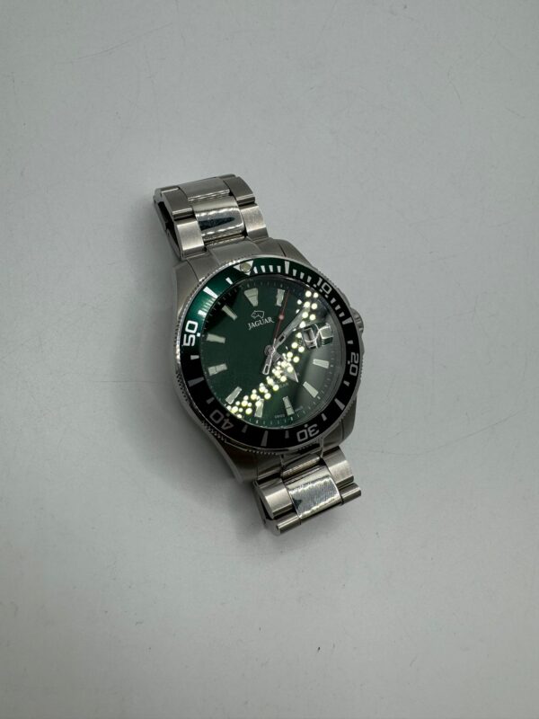 484002 3 RELOJ JAGUAR J860 VERDE CORREA ACERO + CAJA + CERTIFICADO