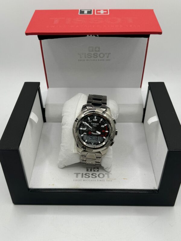 484006 3 RELOJ AUTOMATICO TISSOT TOUCH II T047420A CORREA ACERO + CAJA