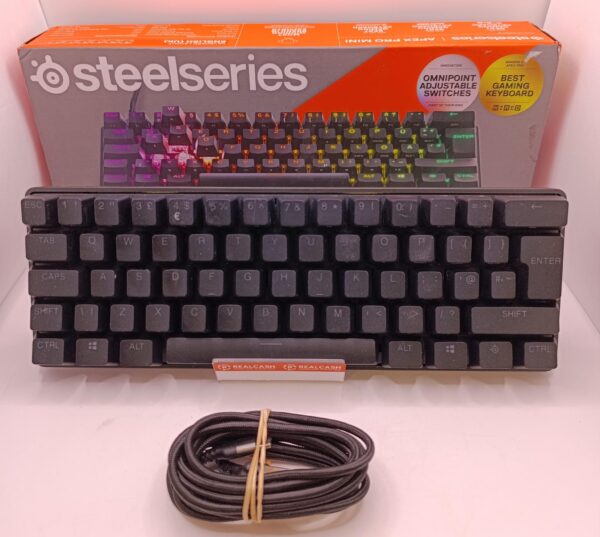 484023 1 TECLADO GAMING MECANICO STEELSERIES APEX PRO MINI + CAJA