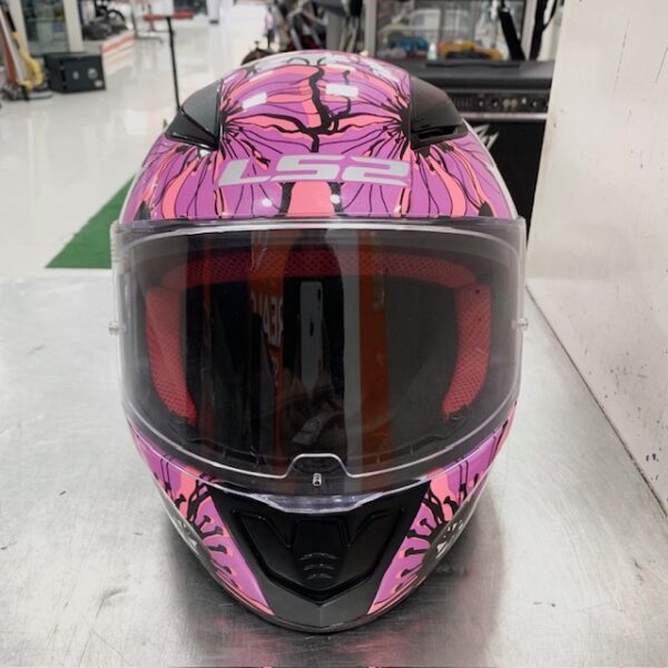 488270 5 CASCO DE MOTO LS2 RAPID ROSA Y BLANCO TALLA S