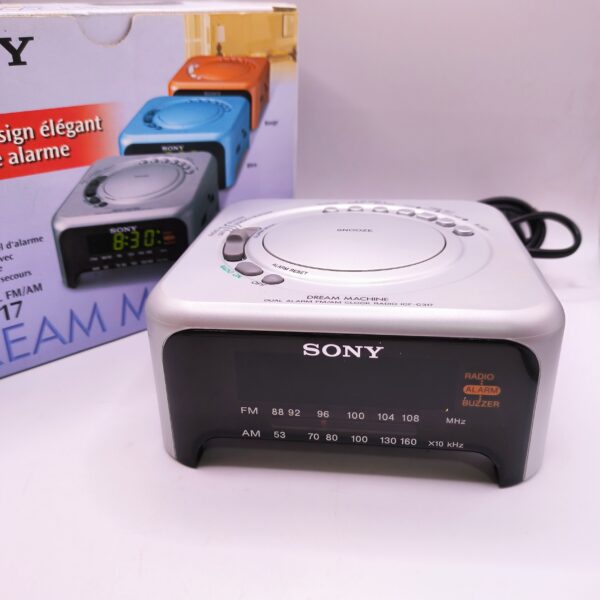 488798 1 scaled RADIO DESPERTADOR SONY ICF-C317 CON CAJA E INSTRUCCIONES