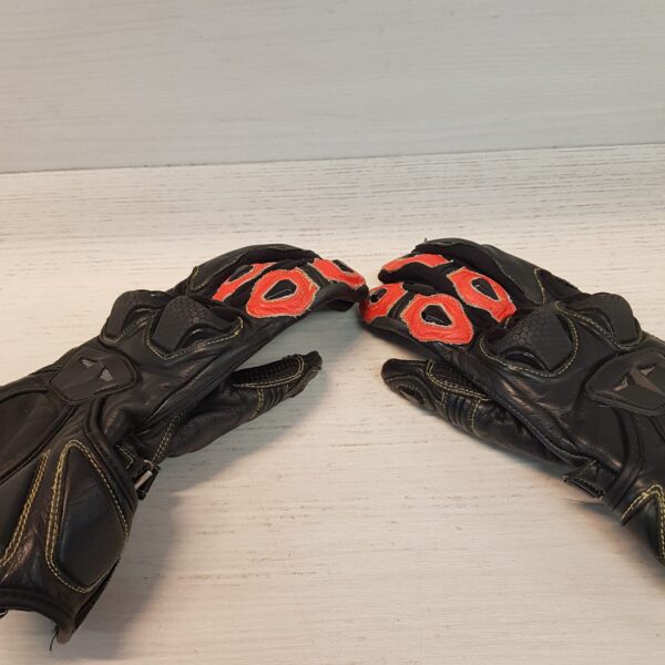 489300 2 GUANTES DE MOTO KEVLAR TALLA S DE PIEL CON PROTECCIONES