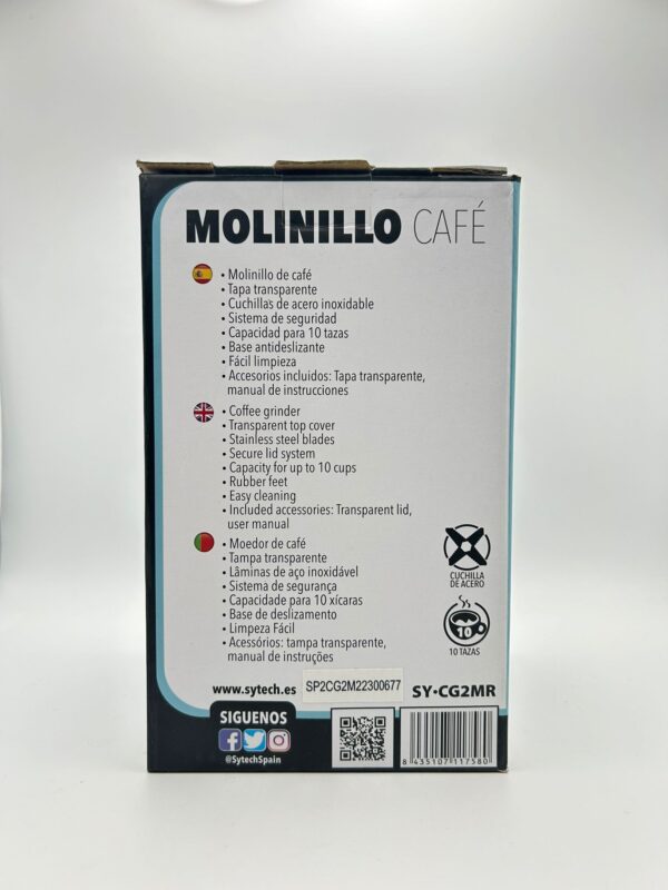 A1 N348052 2 MOLINILLO DE CAFE 150W SYTECH SYCG2BG