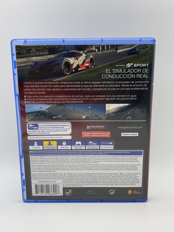 IMG 5593SAMU080824 3 scaled VIDEOJUEGO GRAN TURISMO SPORTS HIT PS4