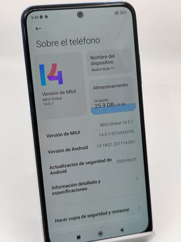 Imagen de WhatsApp 2024 08 22 a las 18.29.41 11598a07 MOVIL REDMI NOTE 11 128GB/6GBRAM AZUL