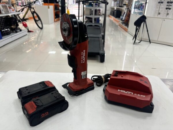 3851675 3 AMOLADORA ANGULAR A BATERÍA HILTI AG 5D-22 + MALETÍN + BATERIA