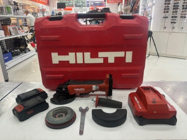 3851675 AMOLADORA ANGULAR A BATERÍA HILTI AG 5D-22 + MALETÍN + BATERIA