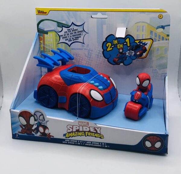 433985 SPIDEY AMAZING FRIENDS COCHE Y MOTO