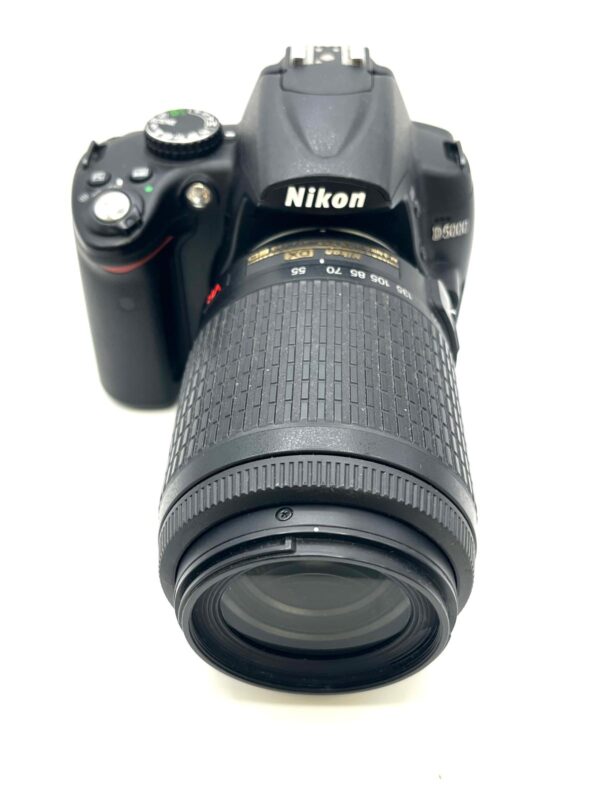 476859 1 5 CAMARA DIGITAL NIKON D5000 + NIKON DX VR 55-200MM 1:4-5.6G ED + FUNDA + CARGADOR