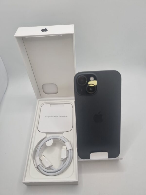 481893 1 MOVIL IPHONE 15 128GB NEGRO A ESTRENAR (DESPRECINTADO EN TIENDA)