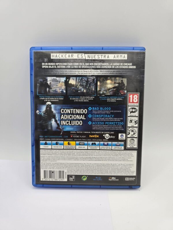 483361 2 VIDEOJUEGO WATCH DOGS COMPLETE EDITION PS4