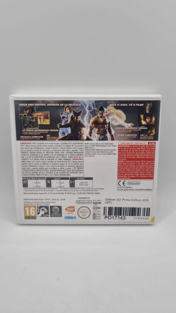 483520 3 VIDEOJUEGO NINTENDO 3DS TEKKEN PRIME EDITION