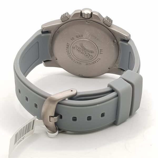 486910 5 RELOJ DE CUARZO BOCCIA TITANIUM VERDE Y GRIS + CAJA