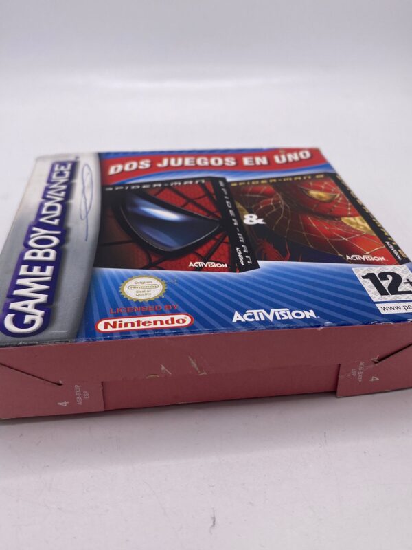 489489 4 VIDEOJUEGO GAMEBOY 2 EN 1 SPIDERMAN + SPIDERMAN 2 + MANUAL + CAJA