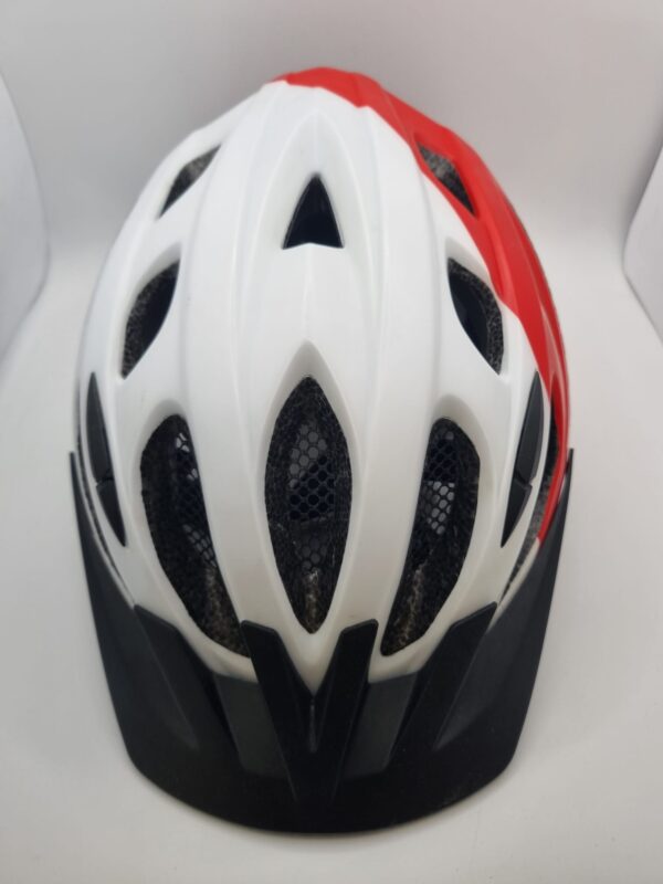 489940 1 CASCO DE BICICLETA ROCKRIDER BTWIN TS BLANCO/ROJO