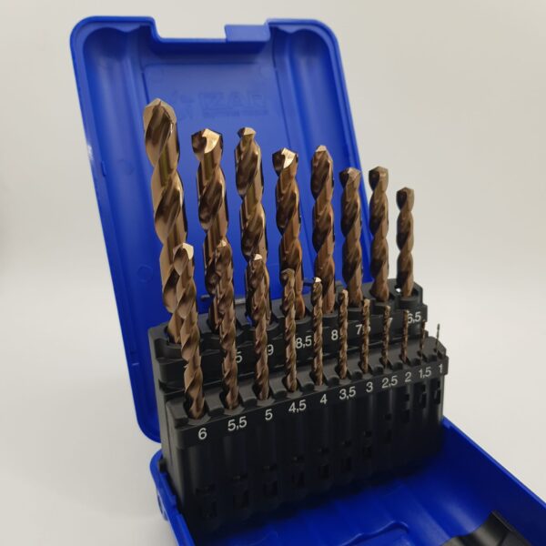 491400 4 SET DE 19 BROCAS IZAR CUTTING TOOLS HSS CO DIN 338 N 1016 A ESTRENAR