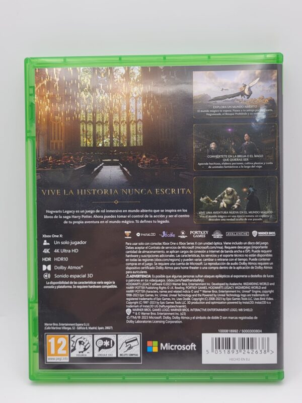 492305 3 VIDEOJUEGO XBOX ONE HOGWARTS LEGACY