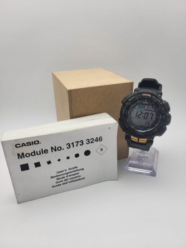 493506 2 RELOJ DIGITAL CASIO PROTEK 3246 NEGRO + CAJA