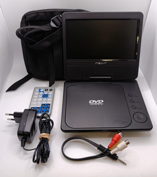 493894 2 REPRODUCTOR DVD PORTATIL NEVIR NVR279DVD + FUENTE + ESTUCHE