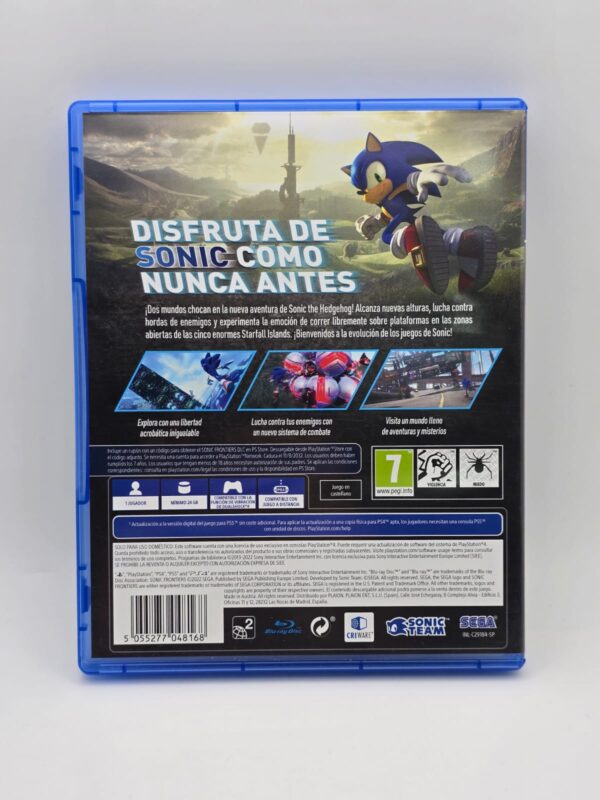 495476 3 VIDEOJUEGO PS4 SONIC FRONTIERS